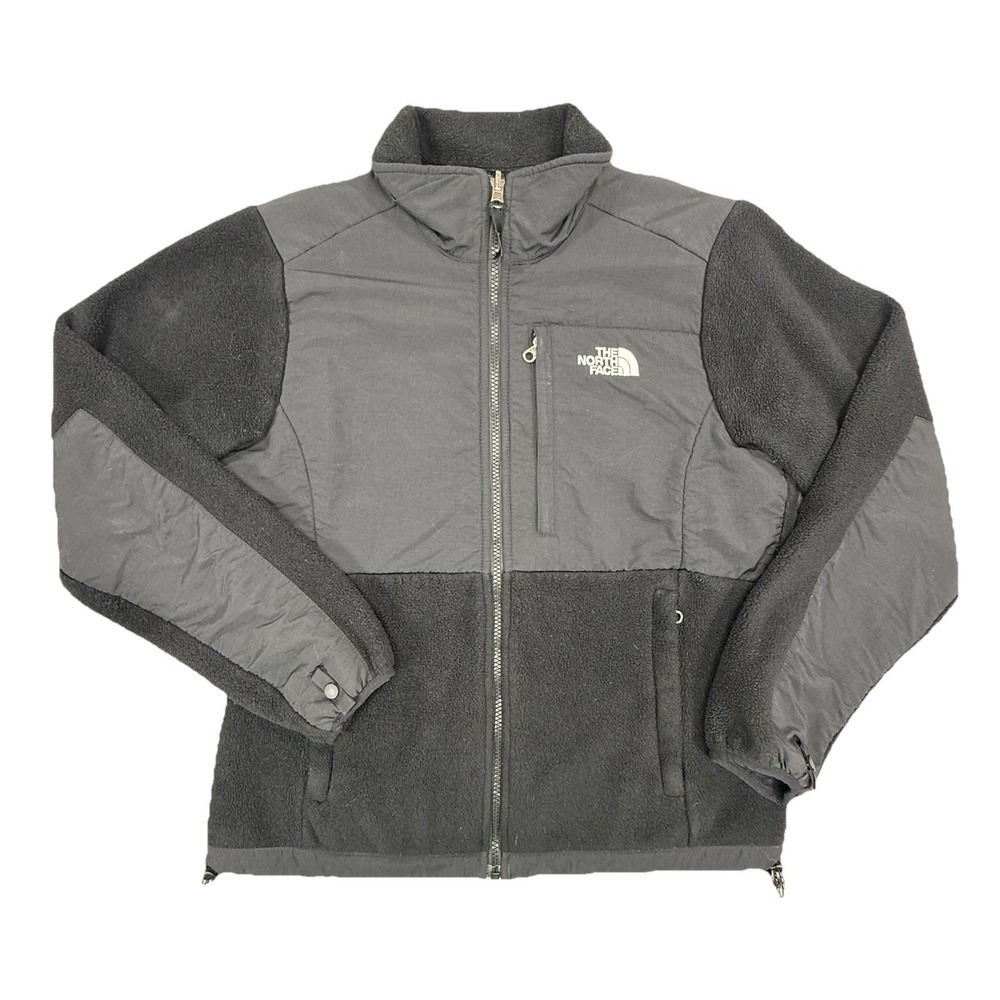 The North Face Denali Jacket Women's Medium Black Full Zip Pockets Polartec